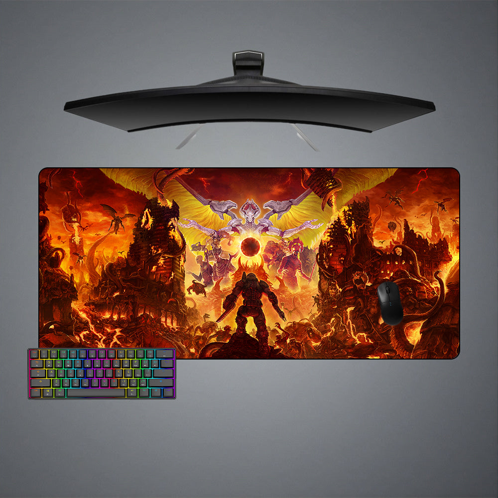 Allleftout Doom Khan Maykr Design M-Xxl Size Gaming Mouse Pad, Computer Desk Mat