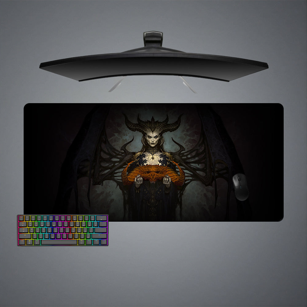 Allleftout Diablo Lilith Skull Design M-Xxl Size Gaming Mouse Pad, Computer Desk Mat