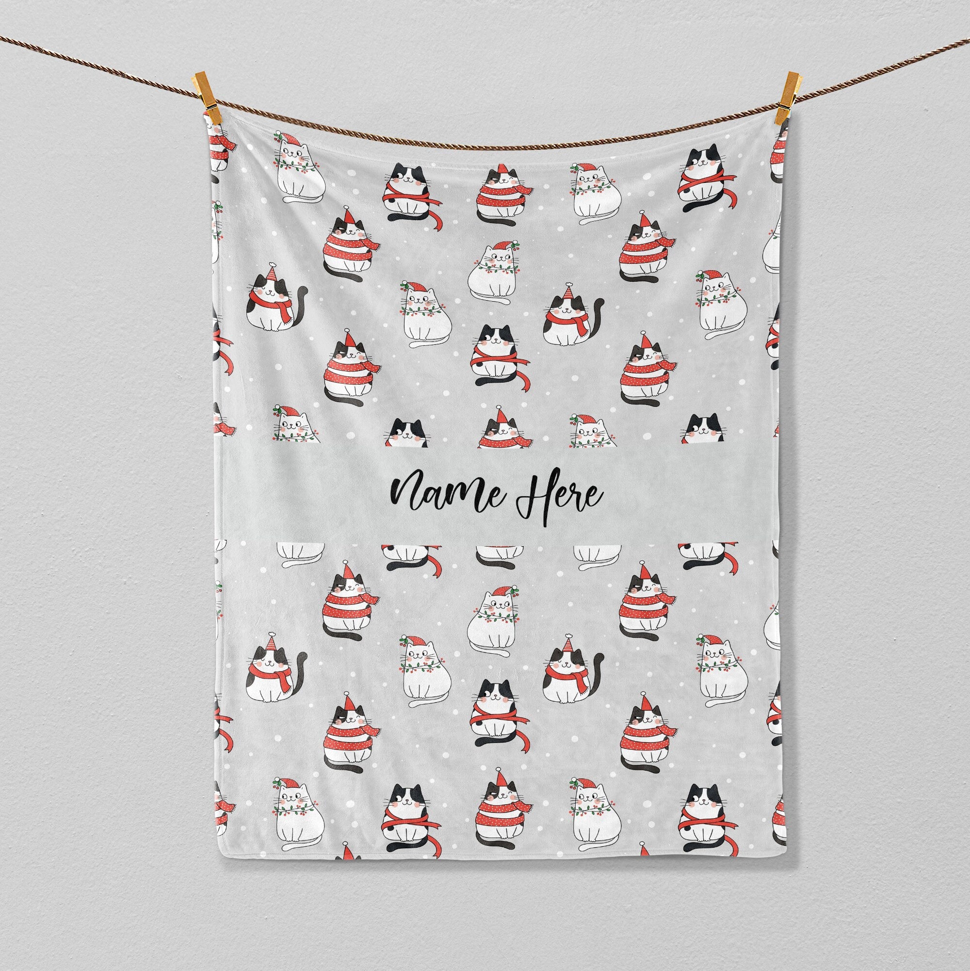 Petmytshirt Christmas Cat Blanket Cute Cats Blanket Custom Christmas Gift For Cat Lover Cat Mom