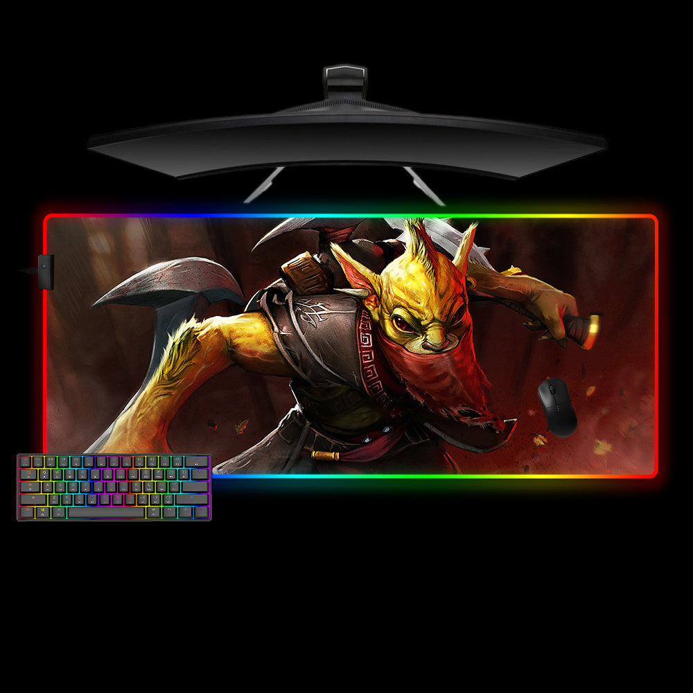 Allleftout Dota 2 Bounty Hunter Design M-Xxl Size Rgb Gaming Mouse Pad, Computer Desk Mat