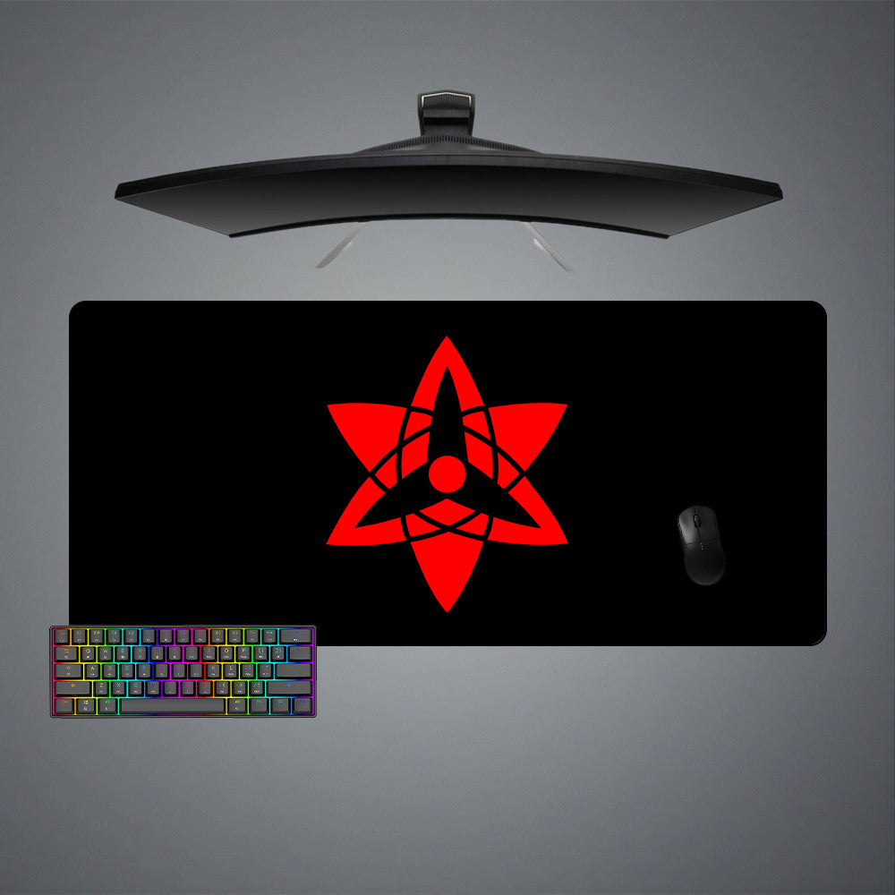 Allleftout Naruto Sharingen Symbol Design M-Xxl Size Gaming Mouse Pad, Computer Desk Mat