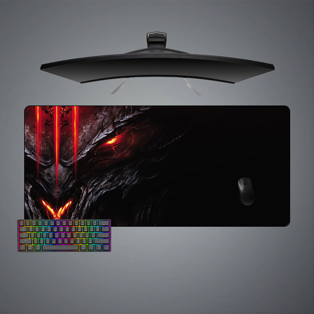 Allleftout Diablo Face Design M-Xxl Size Gaming Mouse Pad, Computer Desk Mat