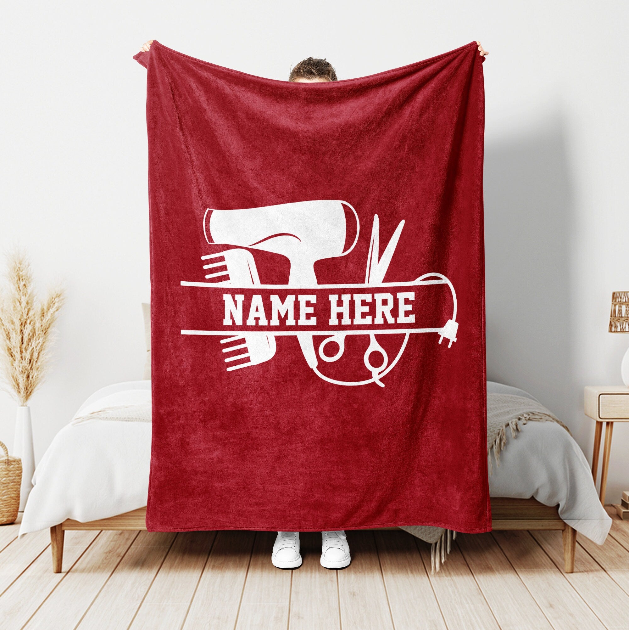 Petmytshirt Hairdresser Blanket Hair Stylist Blanket Custom Gift For Hairdresser Hair Stylist