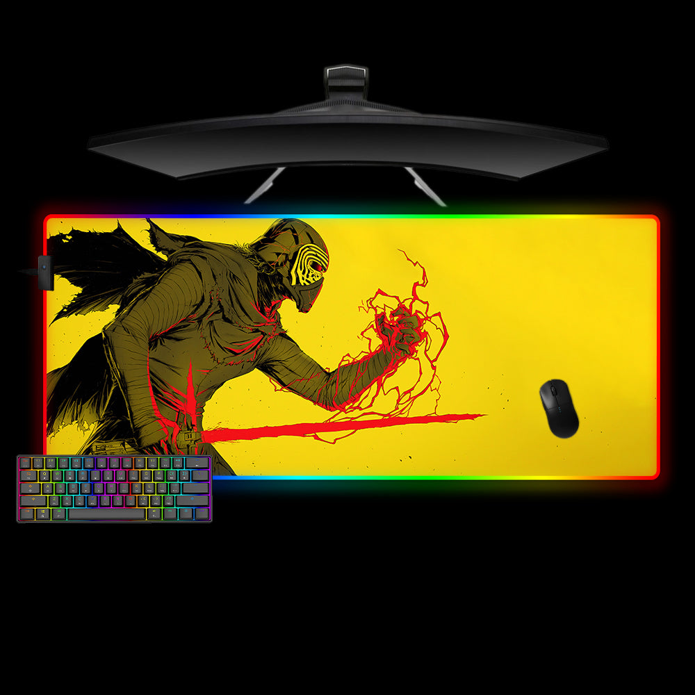 Allleftout Kylo Ren Power Design M-Xxl Size Rgb Gaming Mouse Pad, Computer Desk Mat