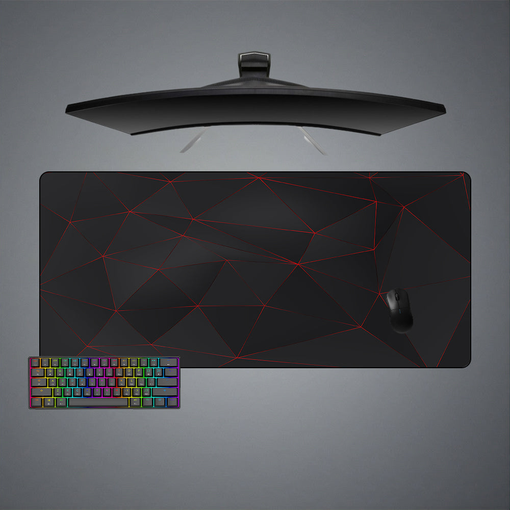 Allleftout Poly Glow Design M-Xxl Size Gaming Mouse Pad, Computer Desk Mat