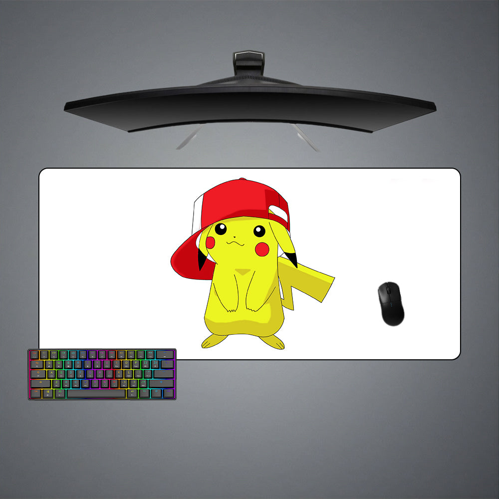 Allleftout Pikachu Hat Design M-Xxl Size Gaming Mouse Pad, Computer Desk Mat