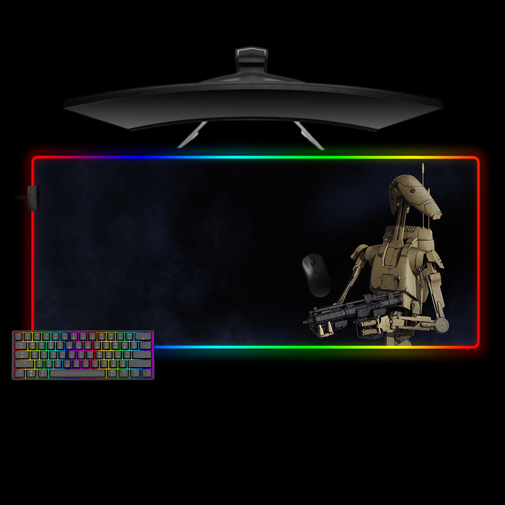 Allleftout Star Wars Droid Design M-Xxl Size Rgb Gaming Mouse Pad, Computer Desk Mat