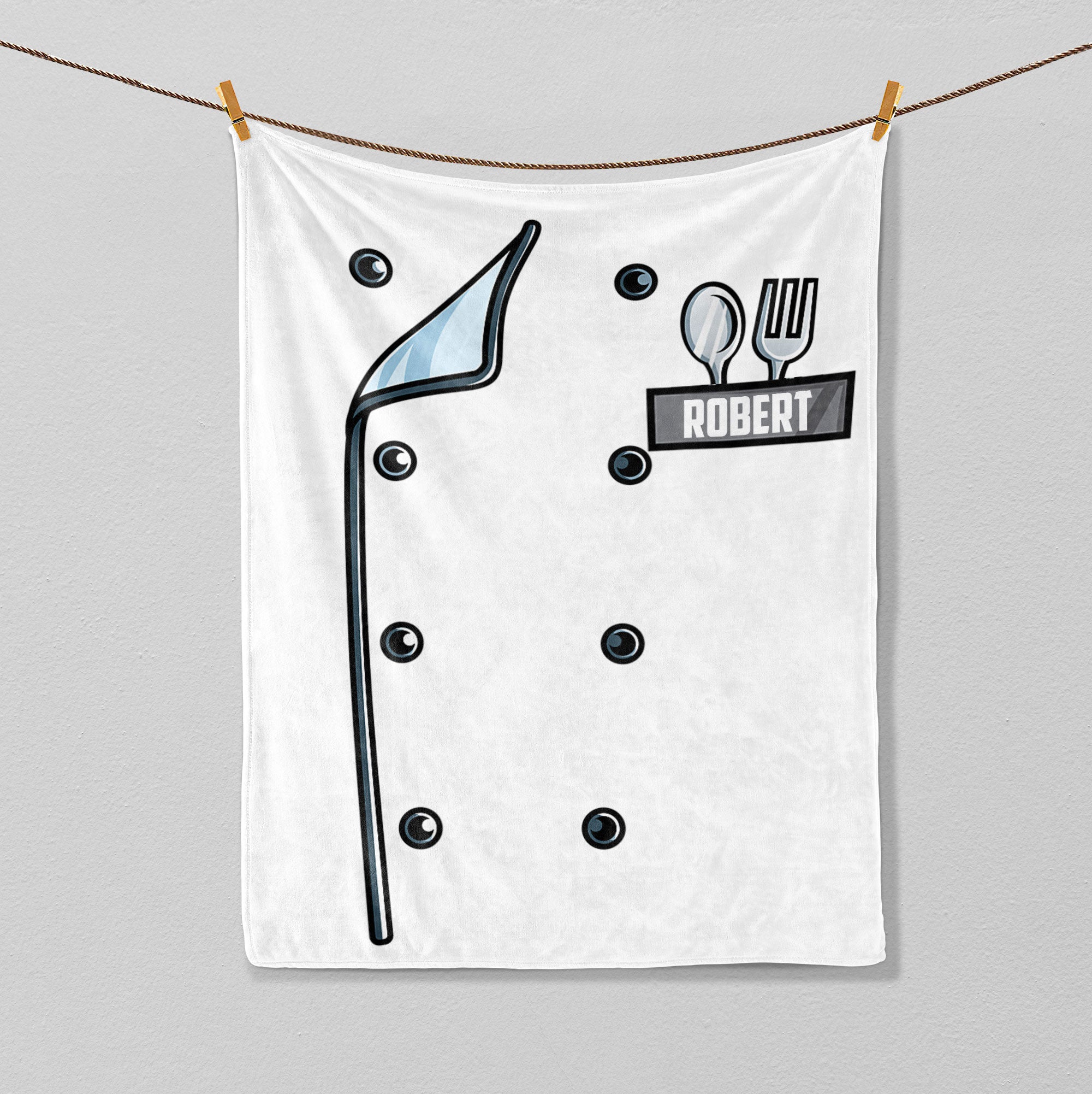 Petmytshirt Chef Blanket Chef Uniform Blanket Cook Blanket Custom Chef Gift Gift for Cook