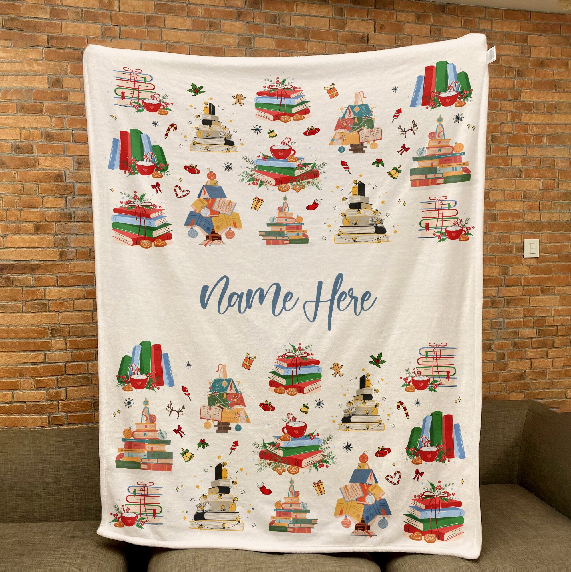 Petmytshirt Book Blanket Christmas Books Blanket Custom Gift For Reading Lover Bookworm Nerd