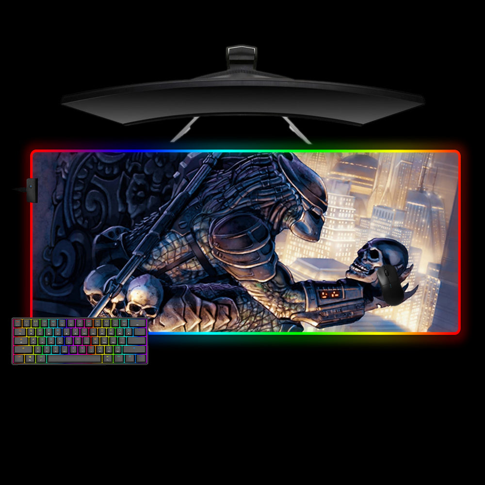 Allleftout Predator Concrete Jungle Design M-Xxl Size Rgb Gaming Mouse Pad, Computer Desk Mat