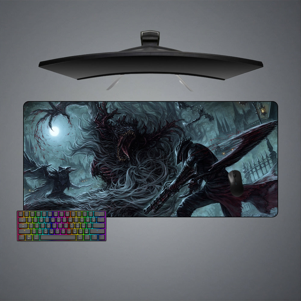 Allleftout Bloodborne Cleric Beast Design M-Xxl Size Gaming Mouse Pad, Computer Desk Mat