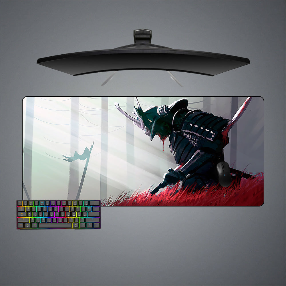 Allleftout Samurai Blood Design M-Xxl Size Gaming Mouse Pad, Computer Desk Mat