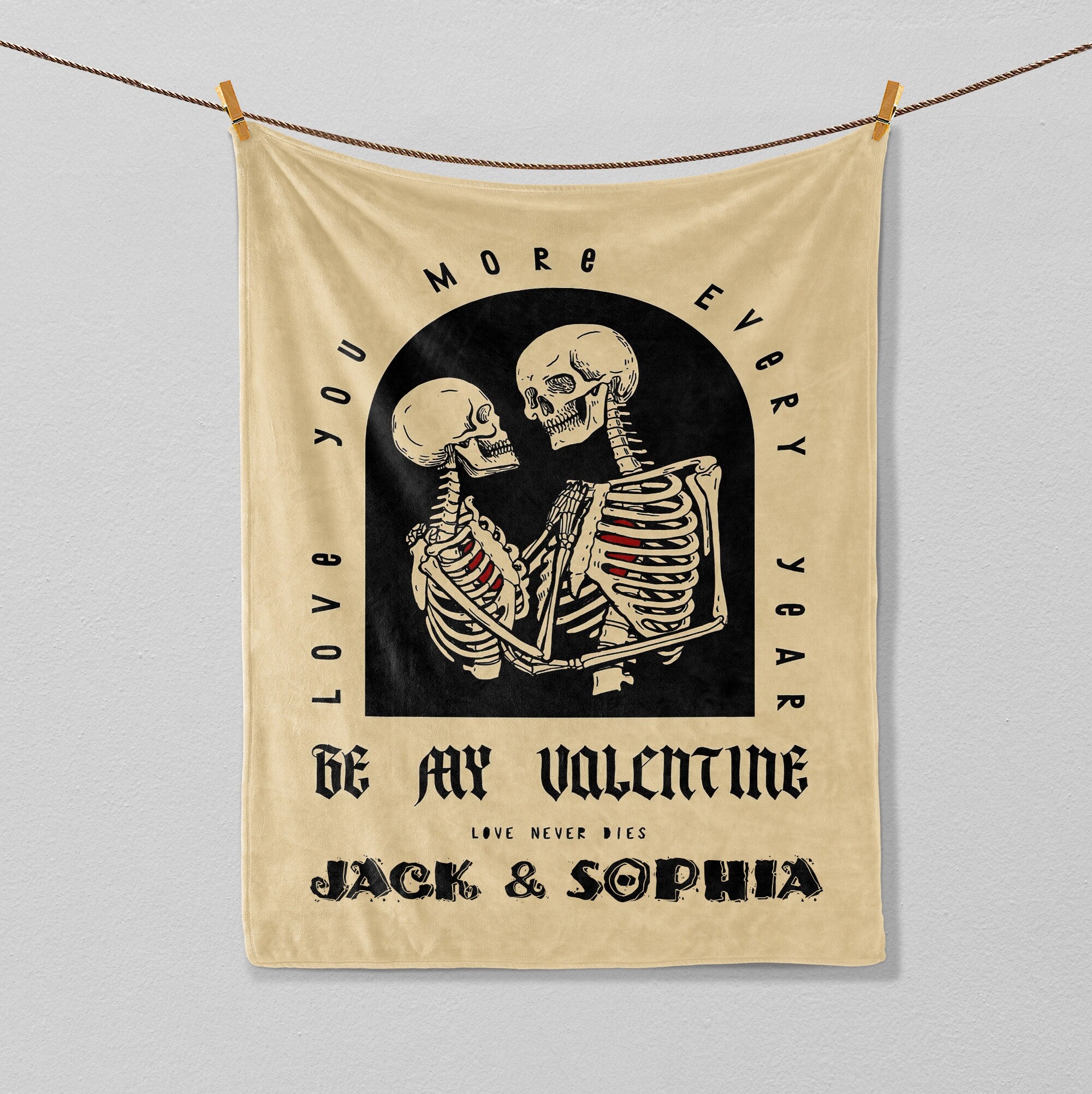 Petmytshirt Skeleton Couple Blanket Halloween Wedding Blanket Custom Soft Cozy Sherpa Fleece Throw Blanket Gothic Halloween Gift