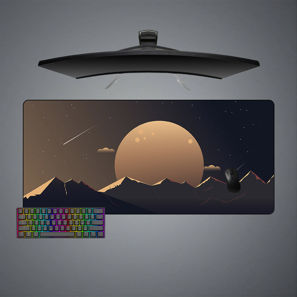 Allleftout Digital Sunset Design M-Xxl Size Gaming Mouse Pad, Computer Desk Mat