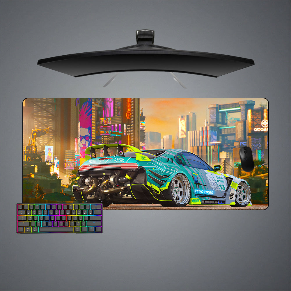 Allleftout Cyberpunk Supra Design M-Xxl Size Gaming Mouse Pad, Computer Desk Mat