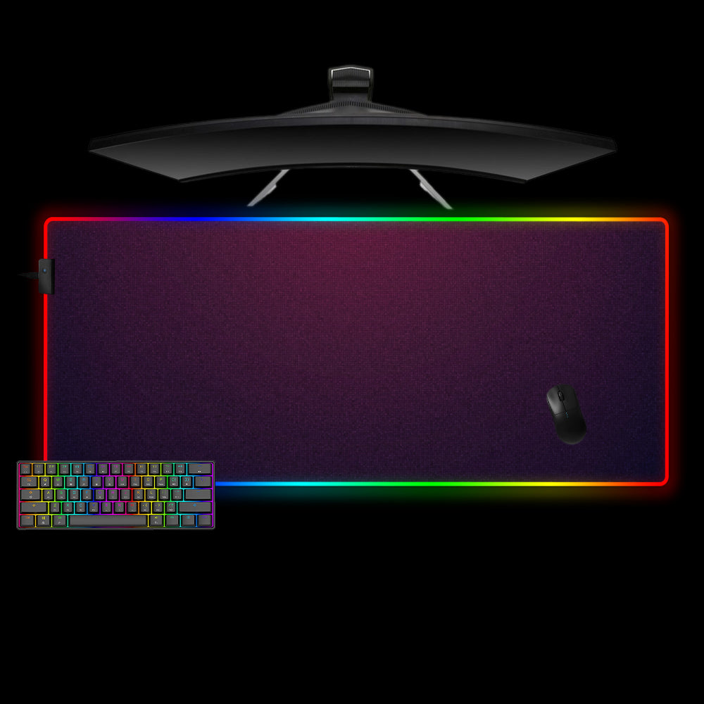 Allleftout Purple Gradient Pixels Design M-Xxl Size Rgb Gaming Mouse Pad, Computer Desk Mat
