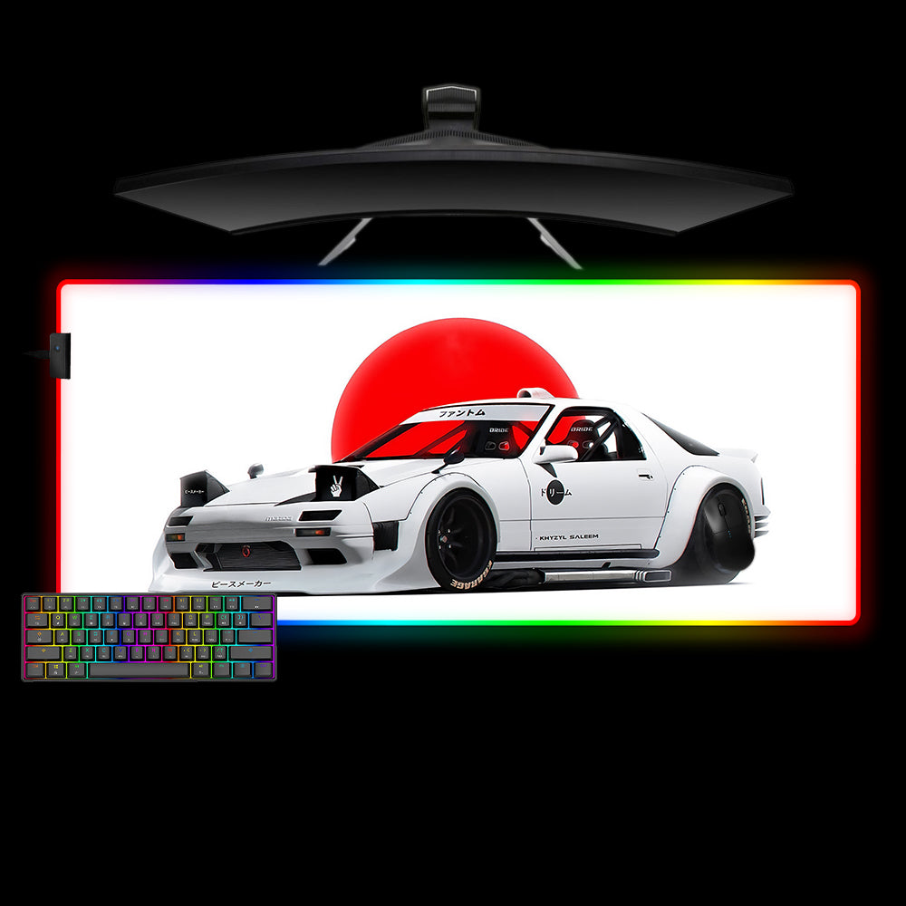 Allleftout Rx-7 Design M-Xxl Size Rgb Gaming Mouse Pad, Computer Desk Mat