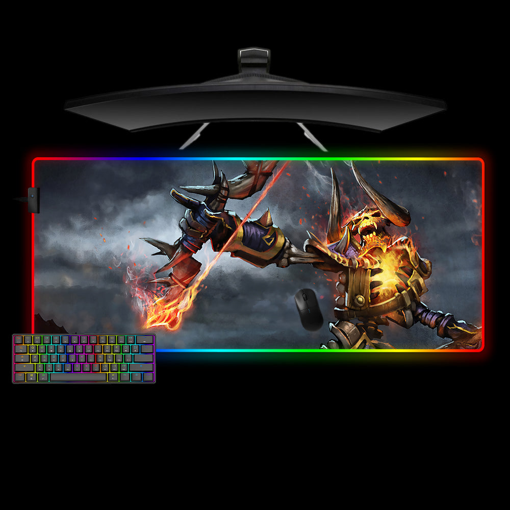 Allleftout Dota 2 Clinkz Design M-Xxl Size Rgb Gaming Mouse Pad, Computer Desk Mat