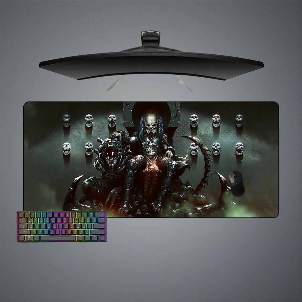 Allleftout Predator Throne Design M-Xxl Size Gaming Mouse Pad, Computer Desk Mat
