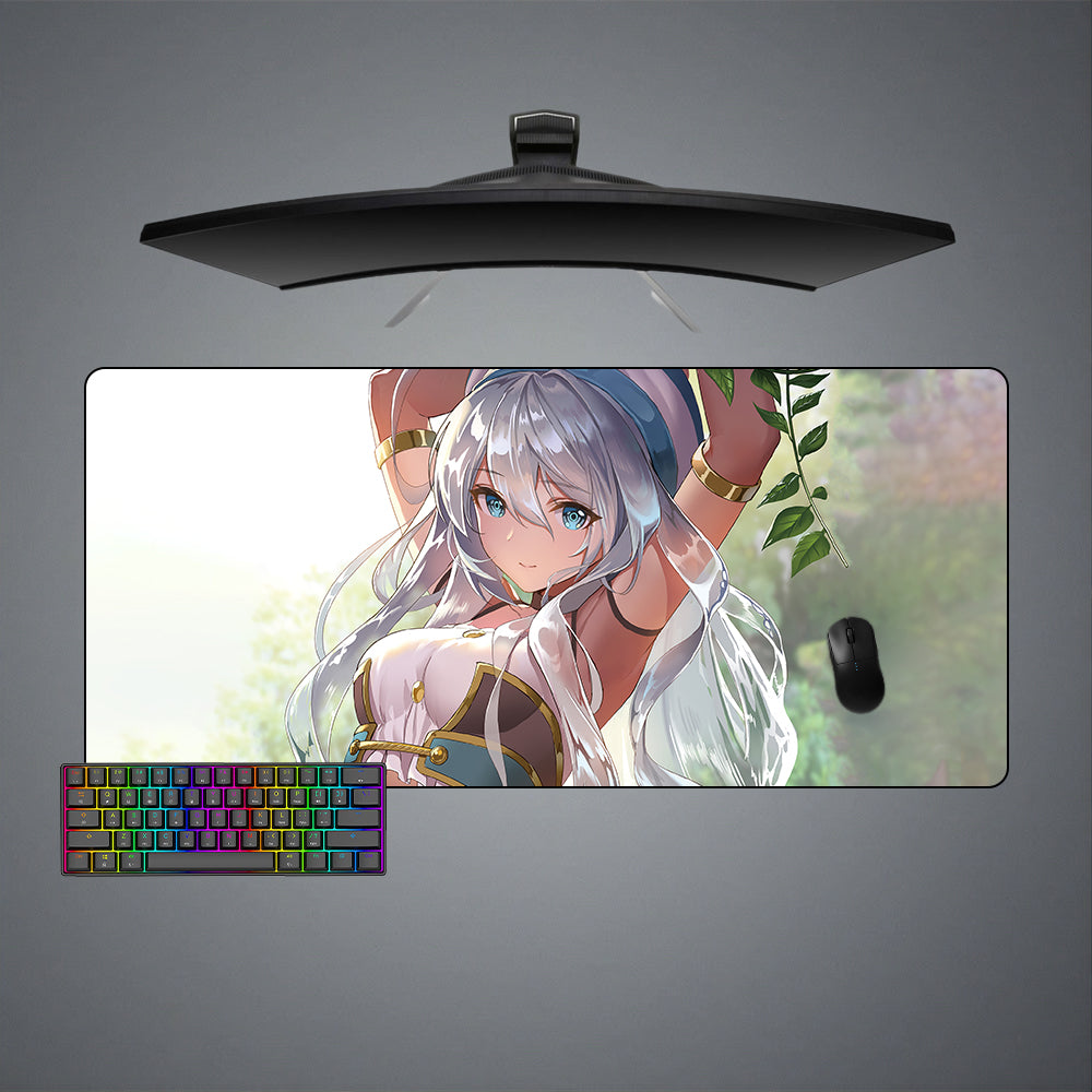 Allleftout Blue Eyed Girl Design M-Xxl Size Gaming Mouse Pad, Computer Desk Mat