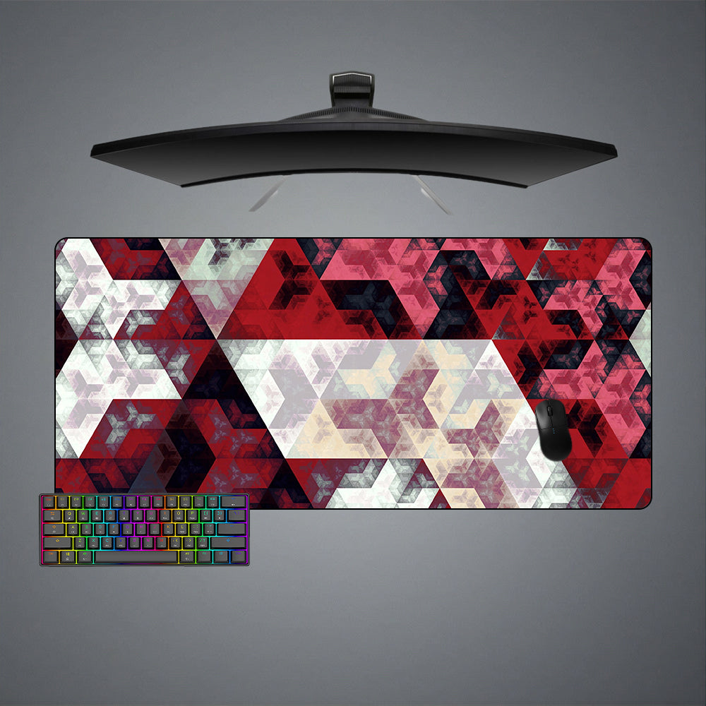 Allleftout Fibonacci Red Design M-Xxl Size Gaming Mouse Pad, Computer Desk Mat