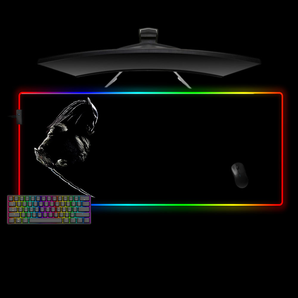 Allleftout Predator Blade Design M-Xxl Size Rgb Gaming Mouse Pad, Computer Desk Mat