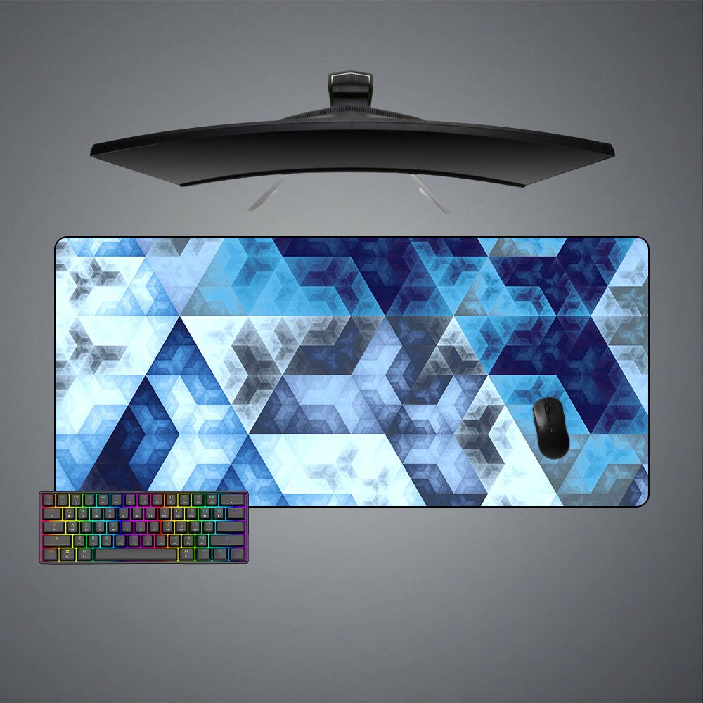 Allleftout Fibonacci Blue Design M-Xxl Size Gaming Mouse Pad, Computer Desk Mat