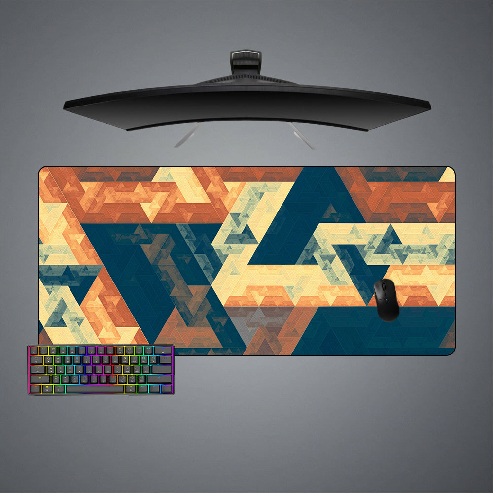 Allleftout Fibonacci Yellow Design M-Xxl Size Gaming Mouse Pad, Computer Desk Mat