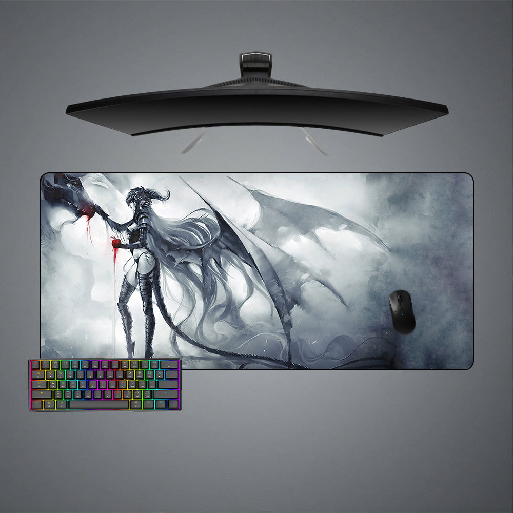 Allleftout Dragon Girl Design M-Xxl Size Gaming Mouse Pad, Computer Desk Mat