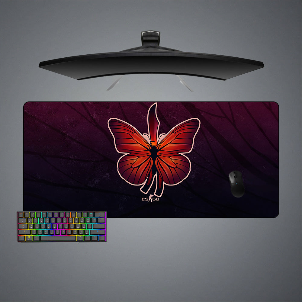 Allleftout Butterfly Fade Design M-Xxl Size Gaming Mouse Pad, Computer Desk Mat