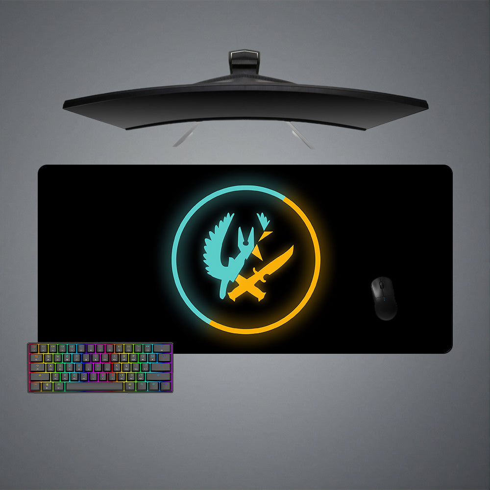 Allleftout Counter Strike Ct/T Design M-Xxl Size Gaming Mouse Pad, Computer Desk Mat