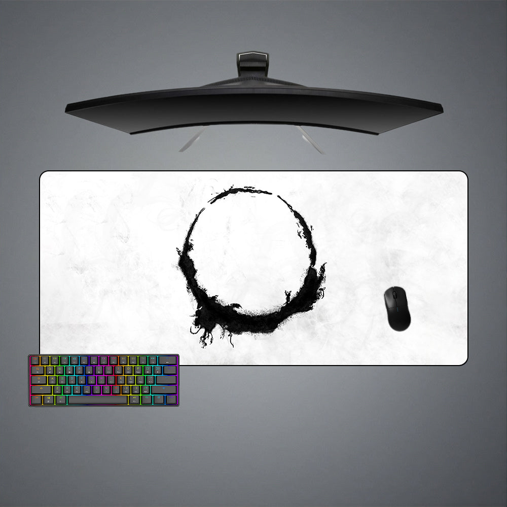 Allleftout Monochrome Sign Design M-Xxl Size Gaming Mouse Pad, Computer Desk Mat