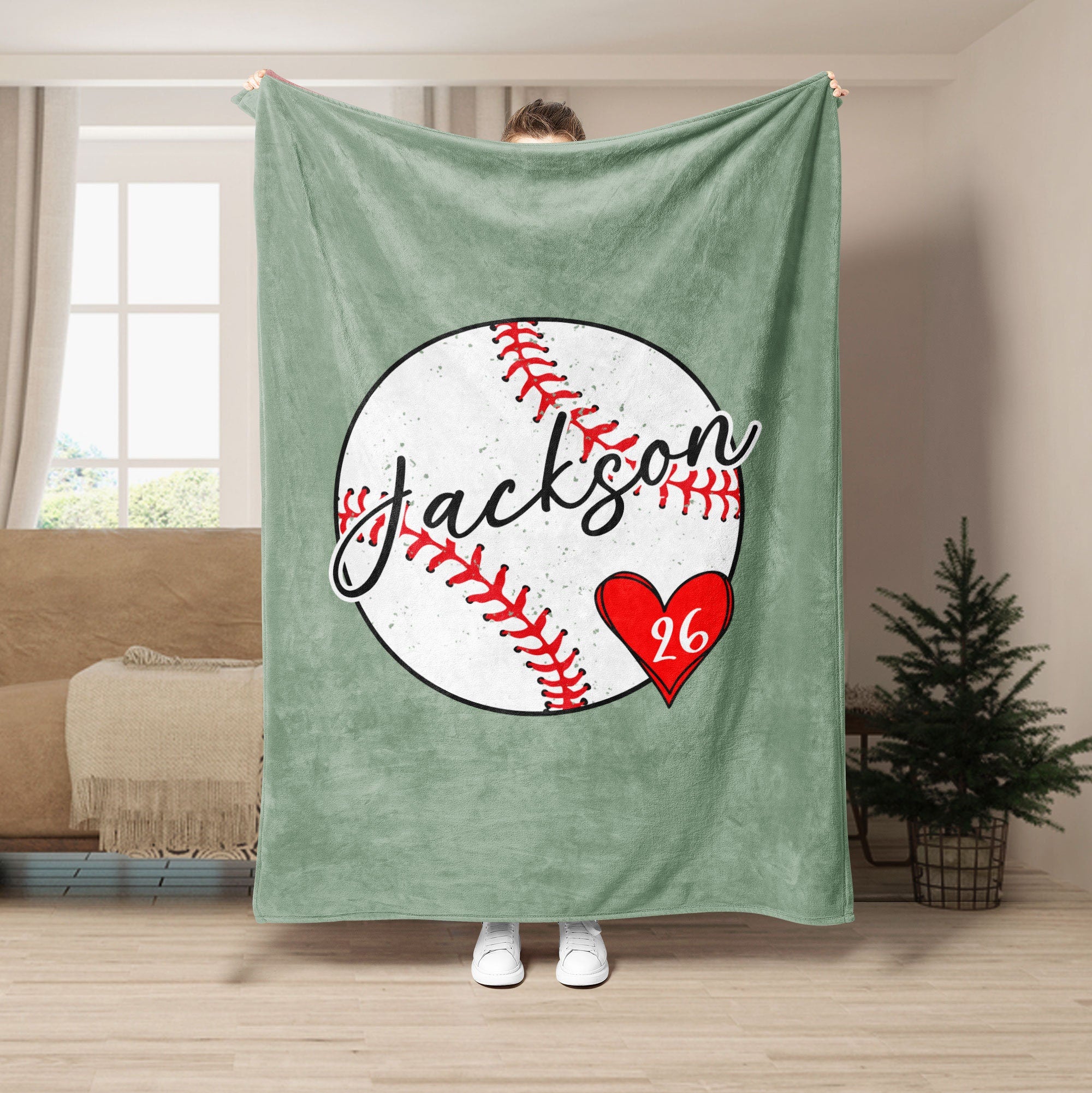 Petmytshirt Baseball Blanket Custom Baseball Gift for Team Dad Husband Boyfriend Son Kids