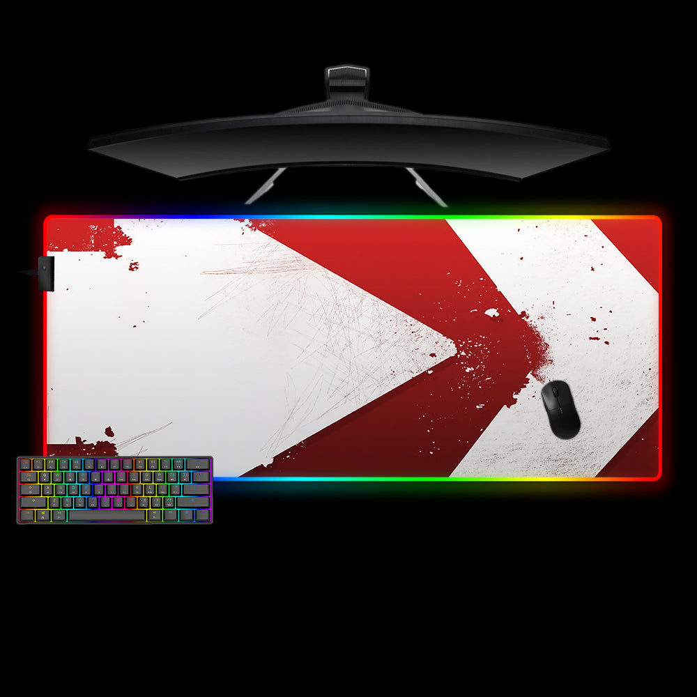 Allleftout Red Arrow Design M-Xxl Size Rgb Gaming Mouse Pad, Computer Desk Mat