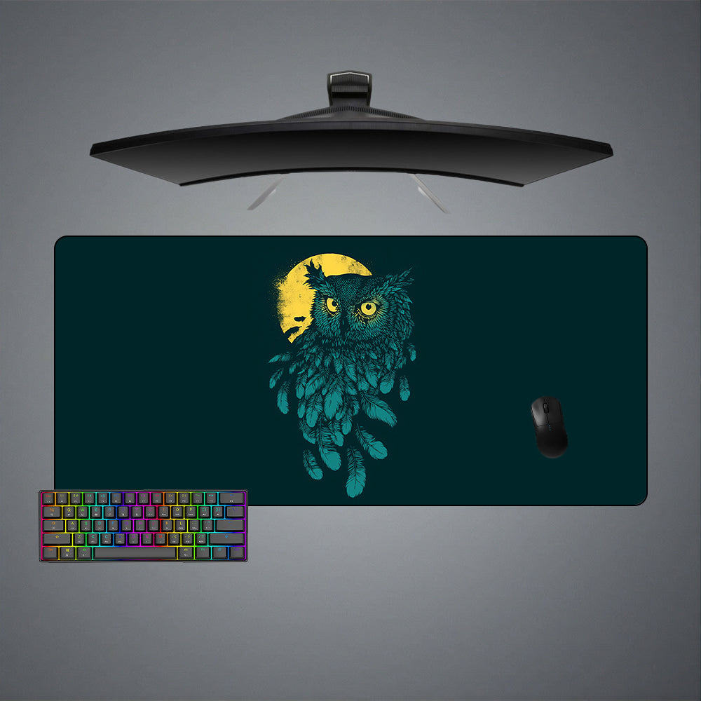 Allleftout Owl Design M-Xxl Size Gaming Mouse Pad, Computer Desk Mat