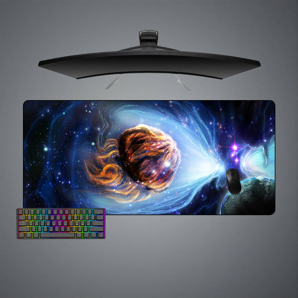 Allleftout Space Jelly Design M-Xxl Size Gaming Mouse Pad, Computer Desk Mat