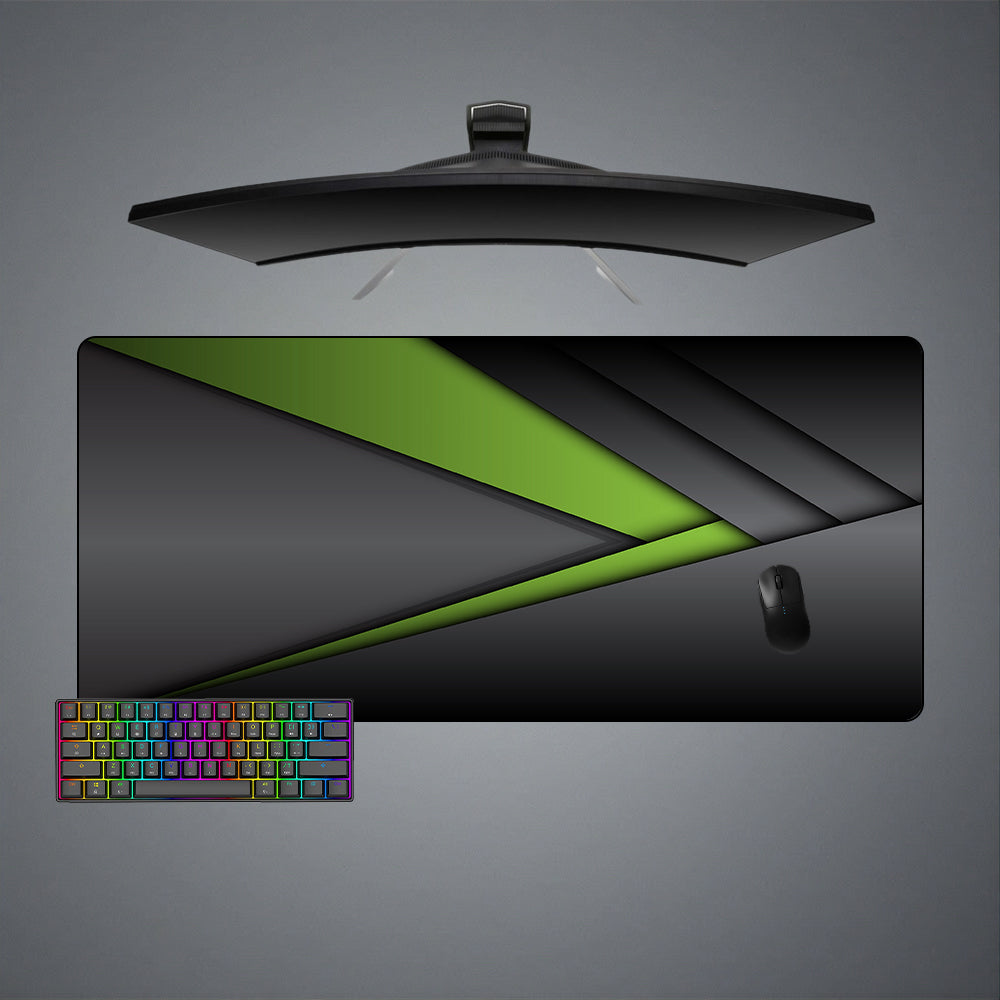 Allleftout Green Fold Design M-Xxl Size Gaming Mouse Pad, Computer Desk Mat