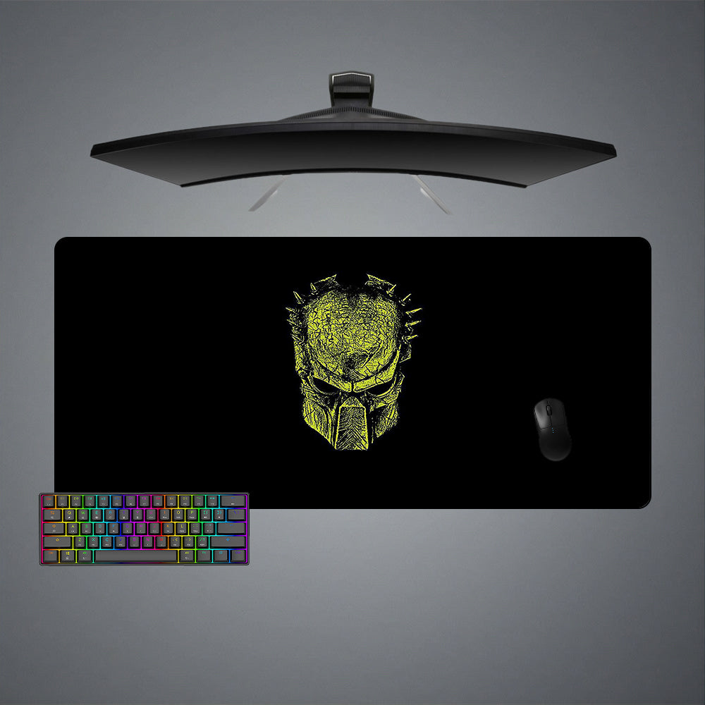 Allleftout Predator Green Mask Design M-Xxl Size Gaming Mouse Pad, Computer Desk Mat