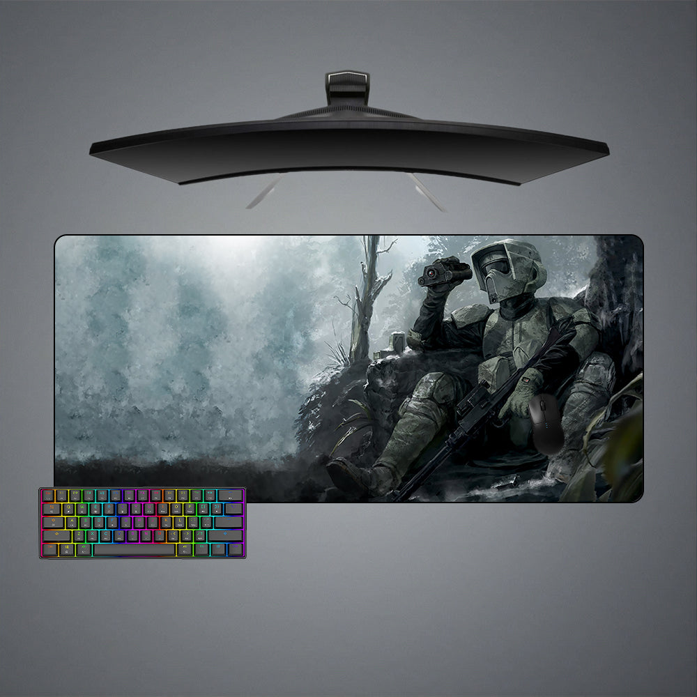 Allleftout Star Wars Scout Trooper Design M-Xxl Size Gaming Mouse Pad, Computer Desk Mat