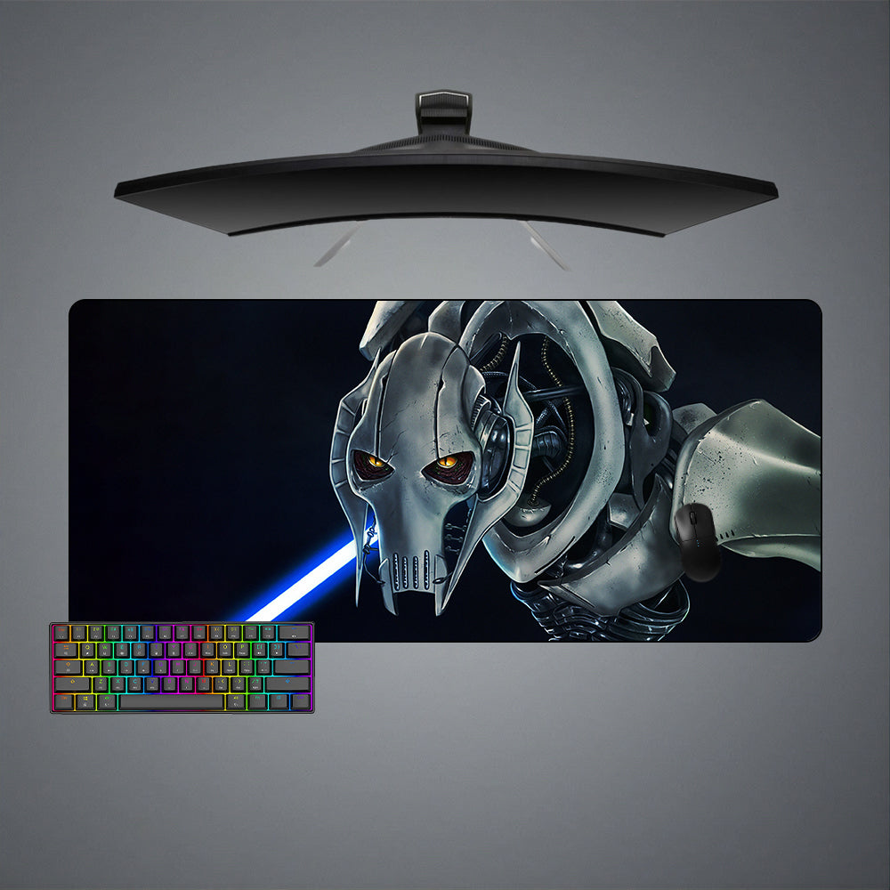 Allleftout Star Wars General Grievous Design M-Xxl Size Gaming Mouse Pad, Computer Desk Mat