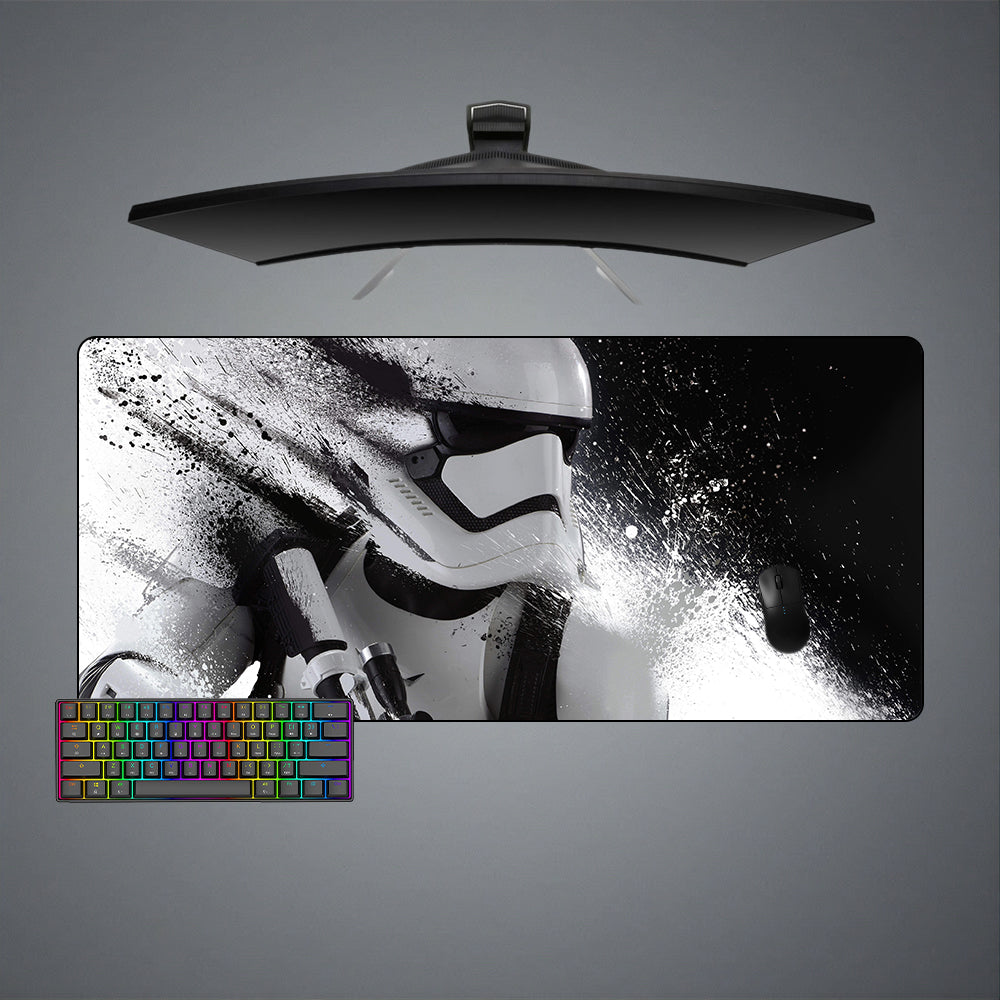 Allleftout Star Wars Stormtrooper Fade Design M-Xxl Size Gaming Mouse Pad, Computer Desk Mat