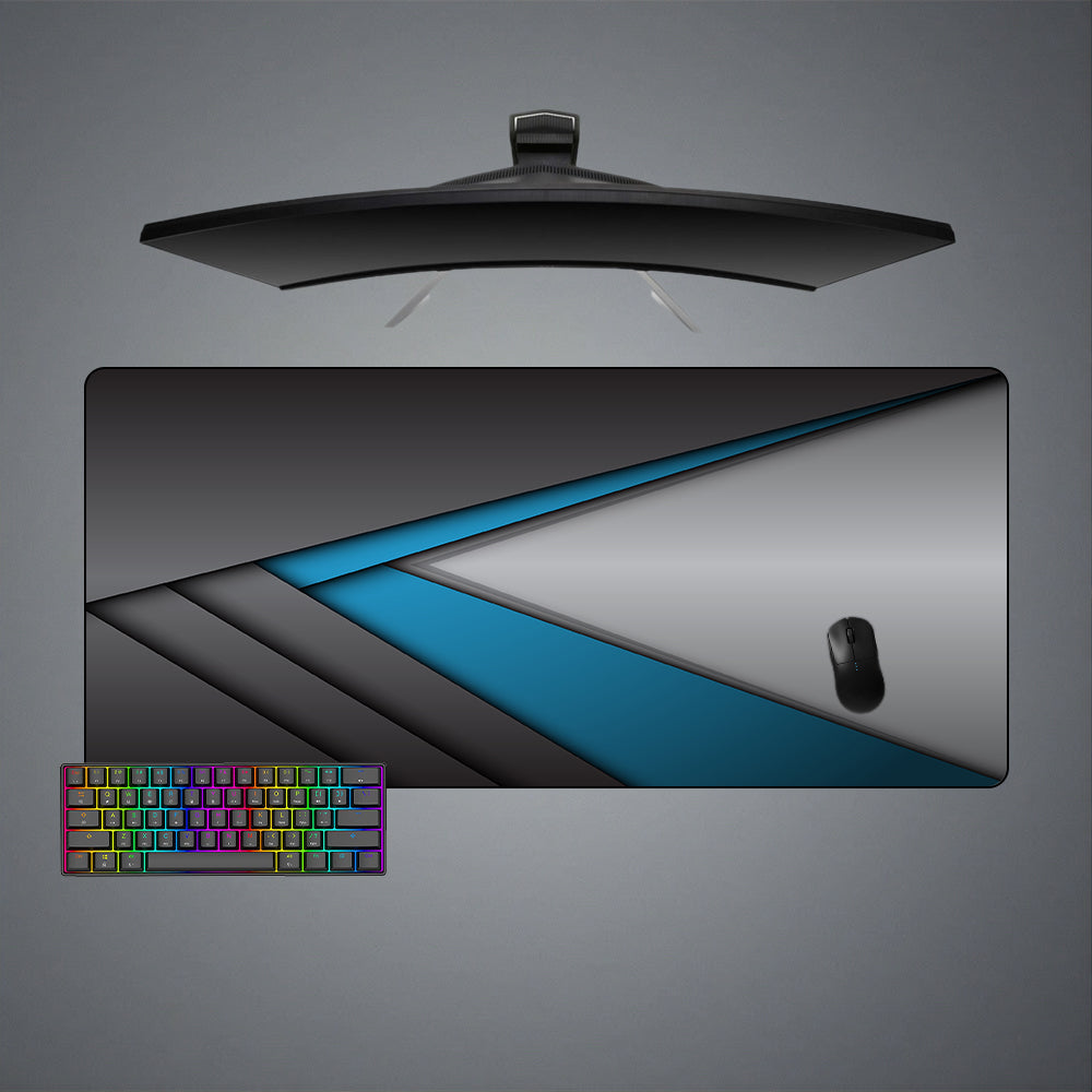 Allleftout Blue Fold Design M-Xxl Size Gaming Mouse Pad, Computer Desk Mat