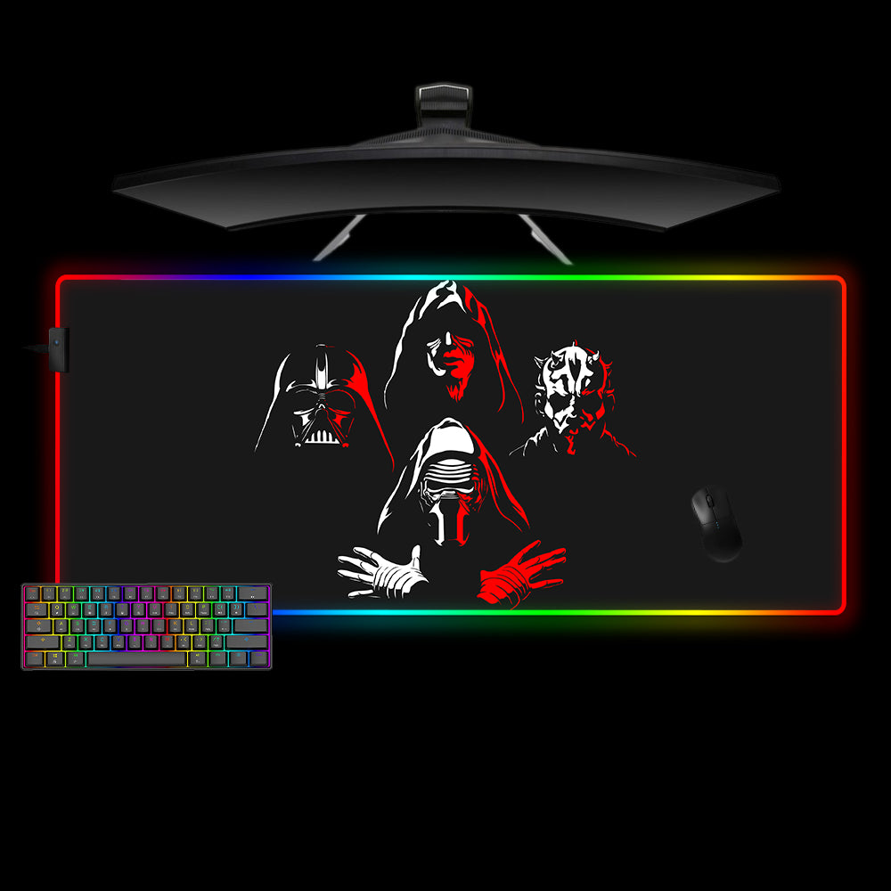 Allleftout Star Wars Sith Design M-Xxl Size Rgb Gaming Mouse Pad, Computer Desk Mat