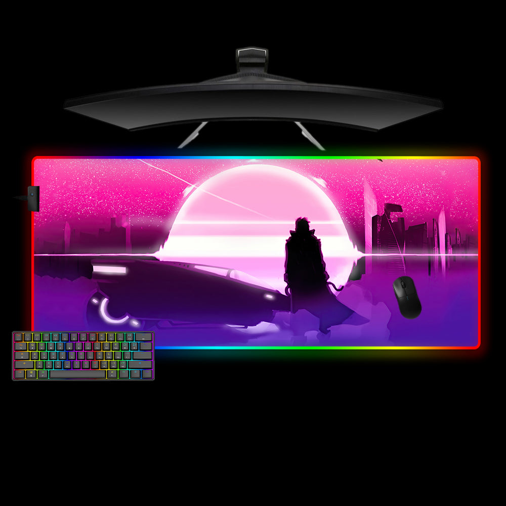 Allleftout Cyberpunk Horizon Design M-Xxl Size Rgb Gaming Mouse Pad, Computer Desk Mat