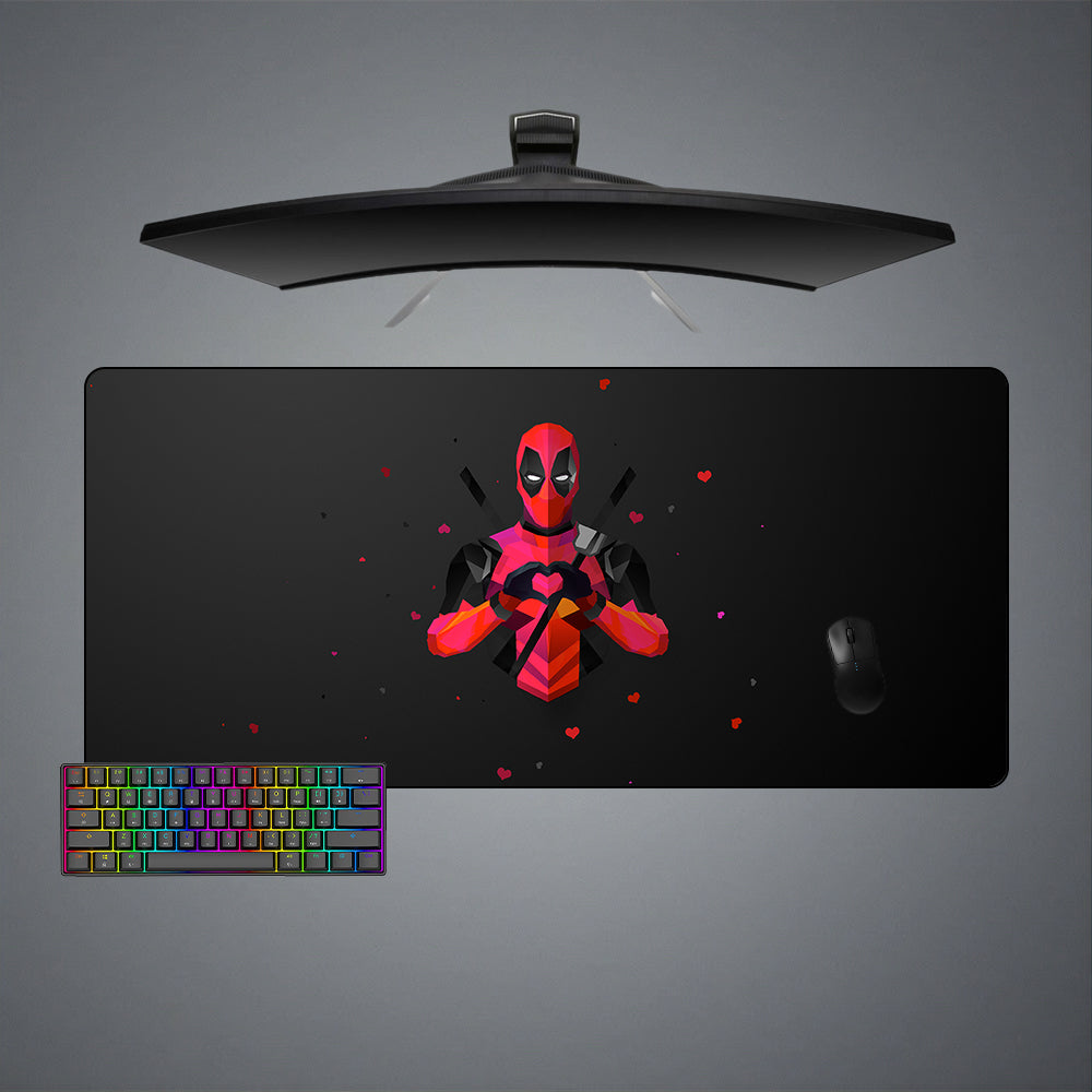 Allleftout Deadpool Love Design M-Xxl Size Gaming Mouse Pad, Computer Desk Mat