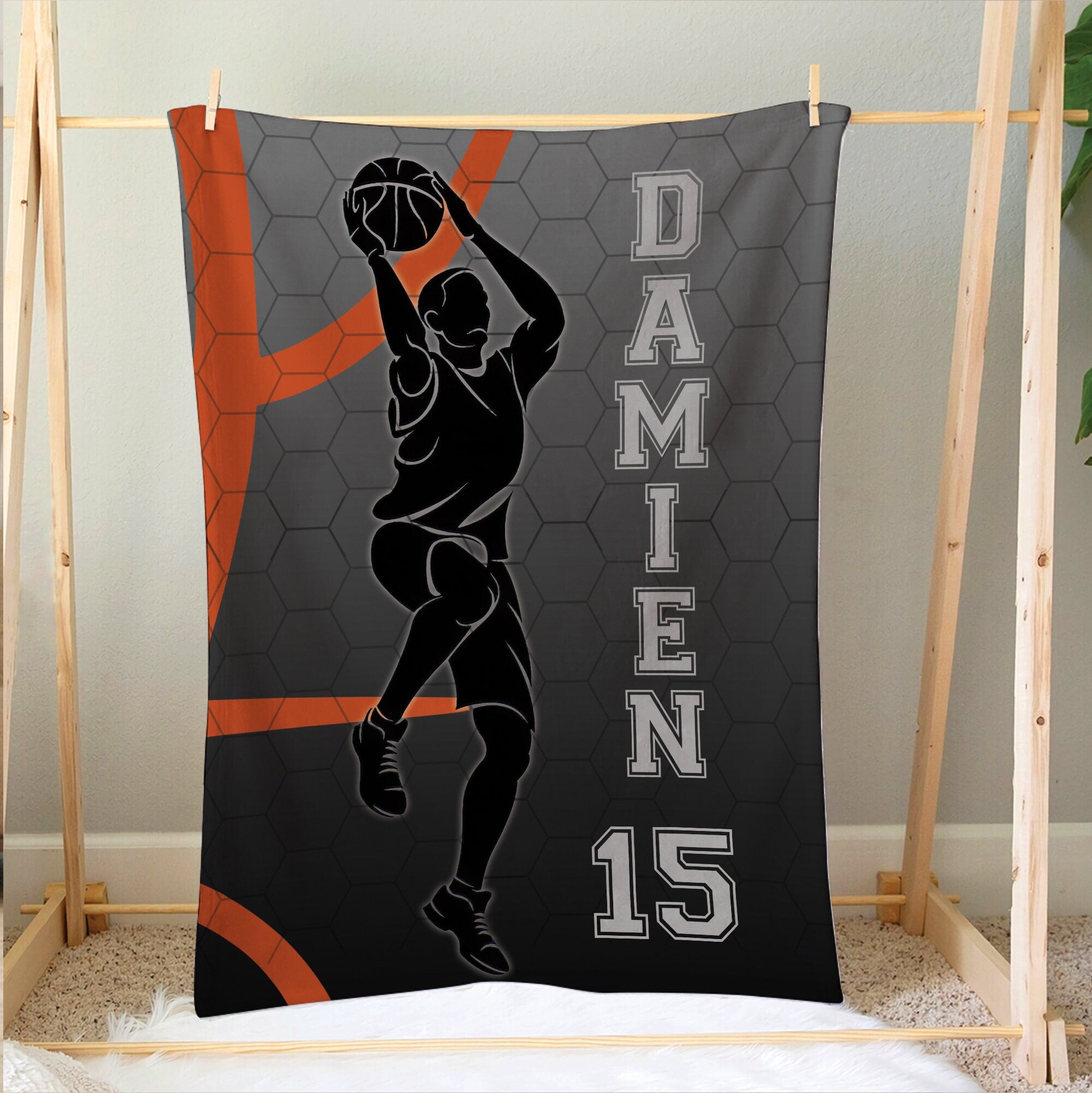 Petmytshirt Basketball Blanket Basketball Player Custom Gift for Dad Husband Boyfriend Son