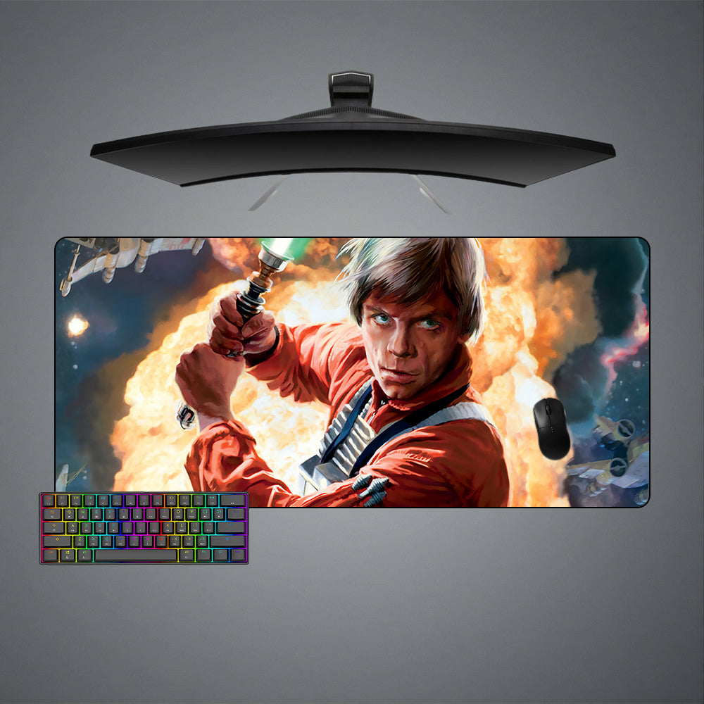 Allleftout Star Wars Luke Design M-Xxl Size Gaming Mouse Pad, Computer Desk Mat