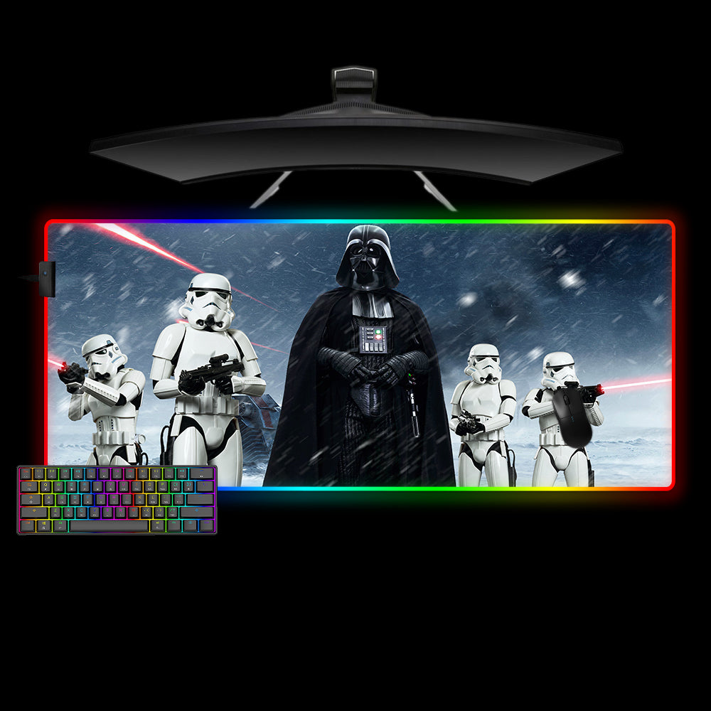 Allleftout Star Wars Vader Squad Design M-Xxl Size Rgb Gaming Mouse Pad, Computer Desk Mat