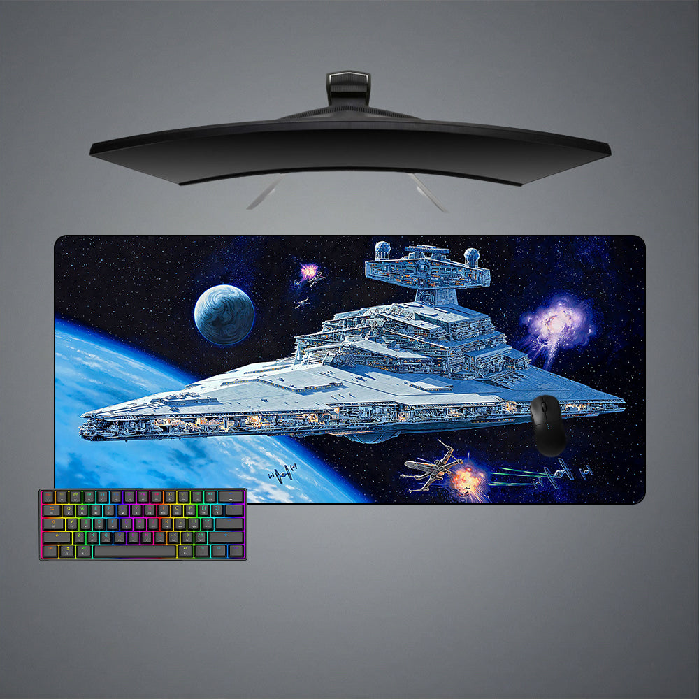Allleftout Star Wars Star Destroyer Design M-Xxl Size Gaming Mouse Pad, Computer Desk Mat