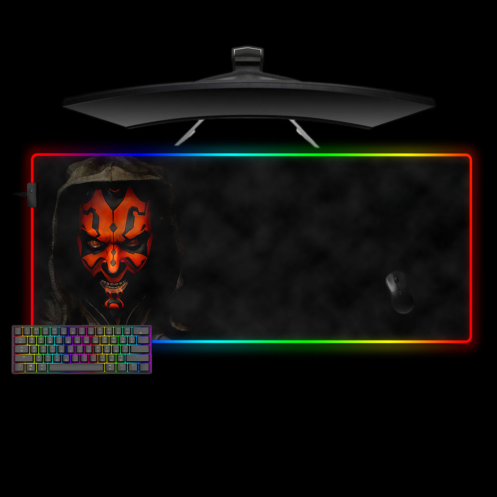 Allleftout Star Wars Darth Maul Design M-Xxl Size Rgb Gaming Mouse Pad, Computer Desk Mat